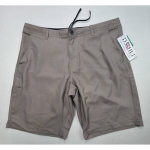 NEW‎ Da Hui Shorts Mens 38  Quick Dry Hybrid Collection Board Shorts Beige